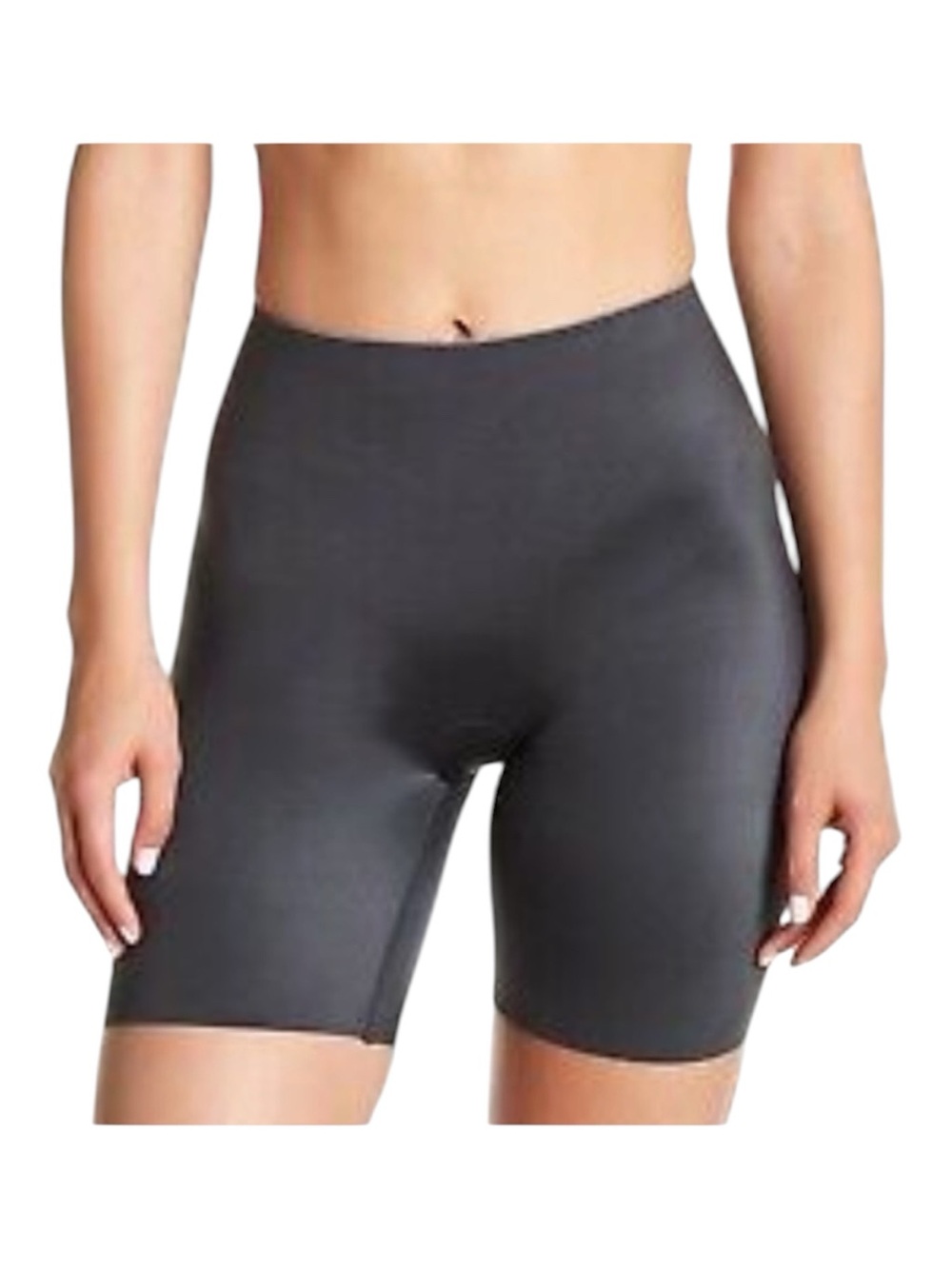 SPANX Slimplicity Mid Thigh Shaping Shorts in Steel Gray Small